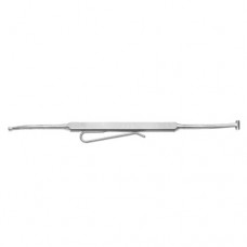 Schocket Scleral Depressor Double End With Pocket Clip Stainless Steel, 14 cm - 5 1/2"